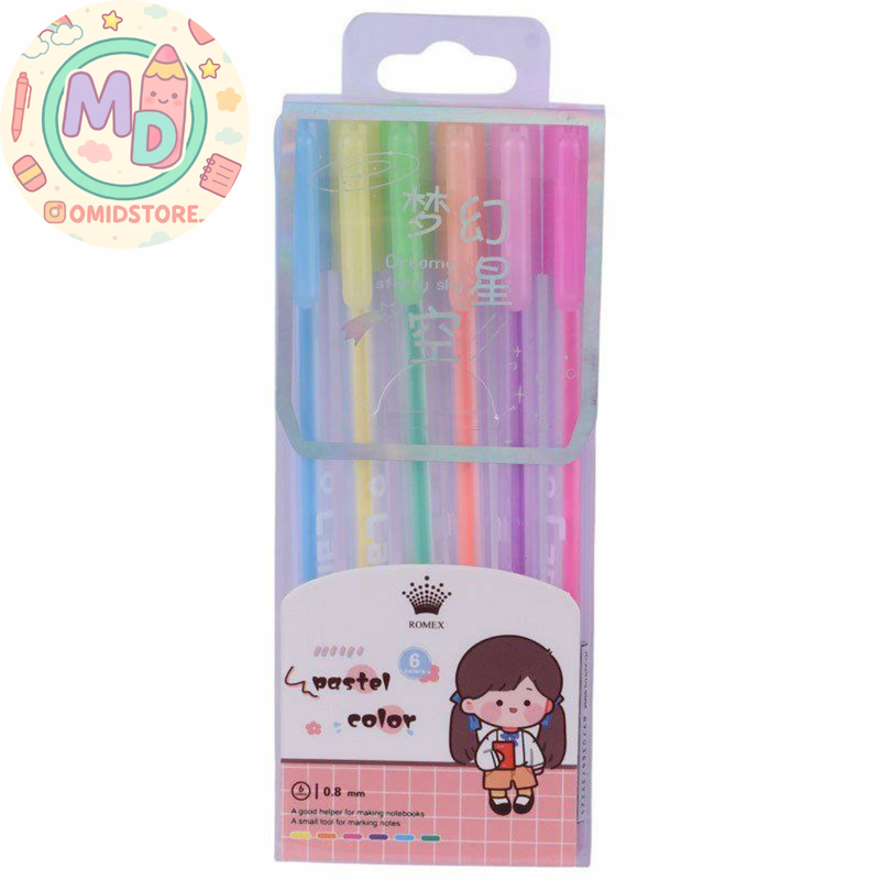 روان نویس نئون ۶ رنگ جیان دان (باکس 32 عددی)