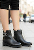 نیم بوت زنانه زیپی مشکی | طبی، سبک و مناسب استفاده روزمره کد۳۵۷۹