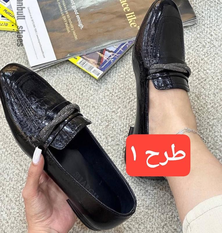 خرید کالج زنانه مربع الگانس مشکی | مات و ورنی کد۲۴۴۸