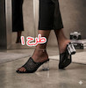 صندل پاشنه دار مجلسی زنانه نگین دوزی | ۸ طرح | پاشنه شیشه‌ای کد ۷۲۲۸