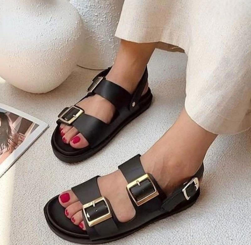 صندل زنانه زارا بنددار قابل تنظیم کد ۷۷۸۳