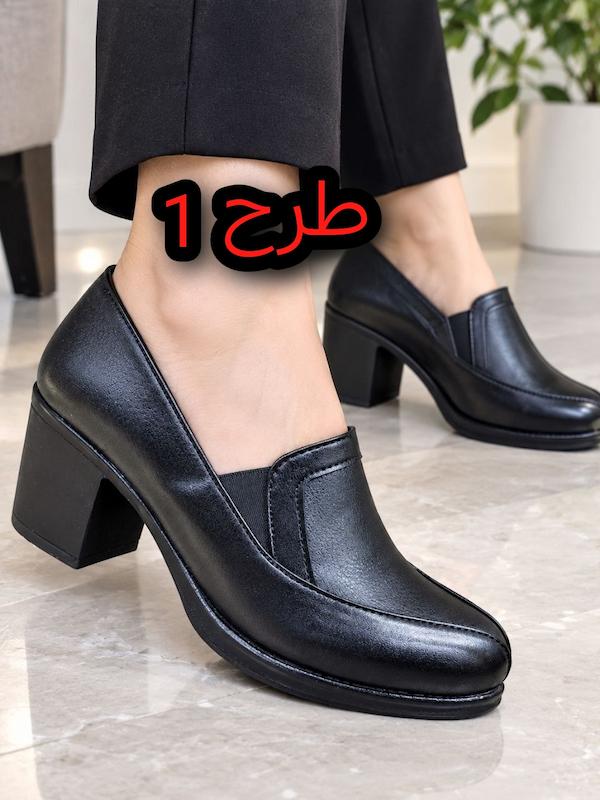 کفش طبی اداری زنانه در سه طرح مختلف کد ۸۰۶۹
