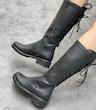 بوت بلند زنانه پشت بندی بغل زیپ کد ۳۸۳۰