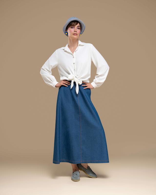 دامن جین « آبی تیره » 💙