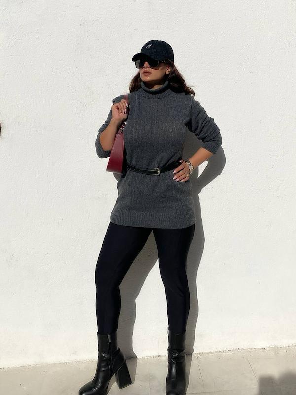 بلوز بافت یقه اسکی