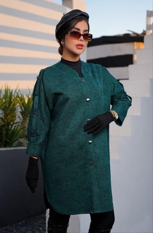 مانتو سایزبزرگ مخمل ماربل