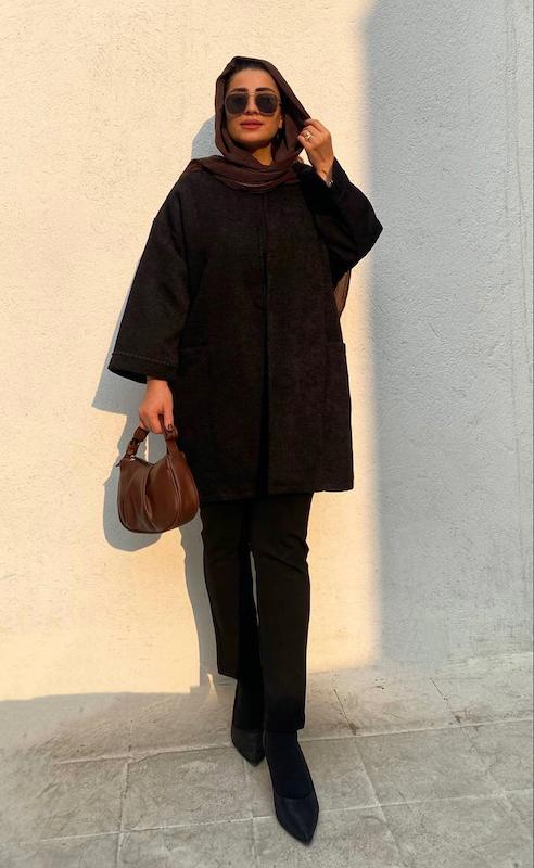 مانتو مخمل ماربل آستردار