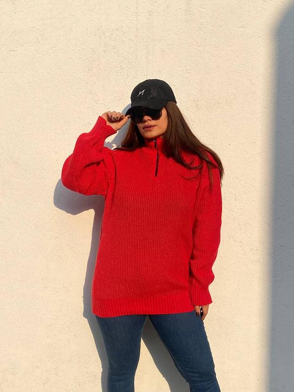 بافت نیم زیپ اسپرت 