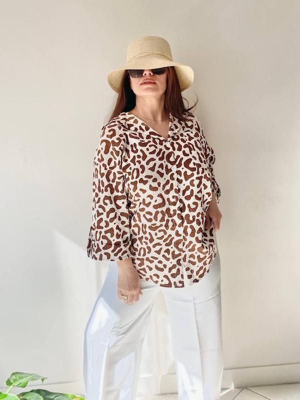 مانتو شومیزی ینزی مدل ملانیا