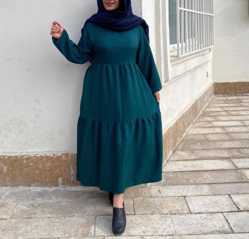 پیراهن چین دار  مانتوبلند