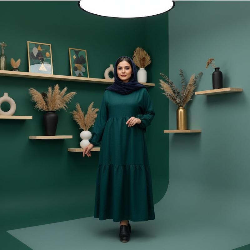 پیراهن چین دار  مانتوبلند