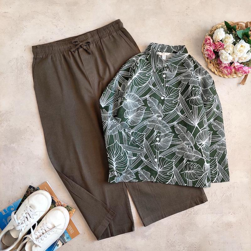 ست شومیز شلوار یغما کد ۶۷۷