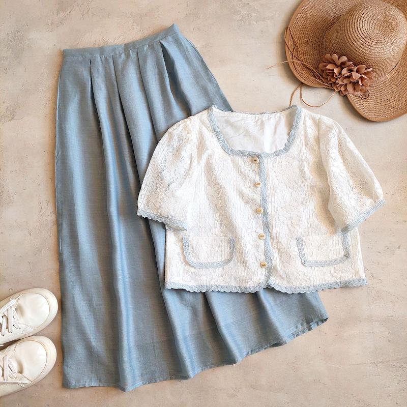 ست کت دامن پرسا کد ۷۲۳