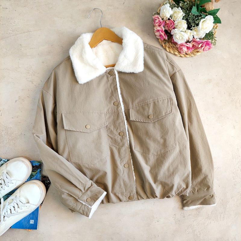 کاپشن دو‌ رو تو خز ساره کد ۷۶۹