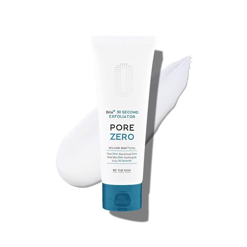 لایه‌بردار ۳۰ثانیه محو کننده منافذ و جوش‌سر سیاه بی د اسکین  be the skin bha+ pore zero 30 second exfoliator
