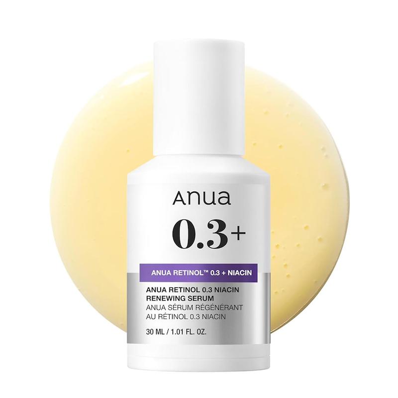 سرم ضد چروک و روشن کننده نانو رتینول ۰.۳ ودرصد و نیاسین آنوا  Anua Nano Retinol .Niacin Renewing Serum