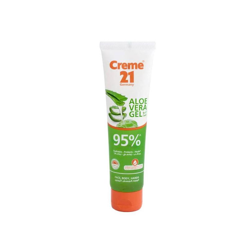 ژل ۹۵درصد تسکین دهنده کرم ۲۱  ALOE VERA GEL CREME 21