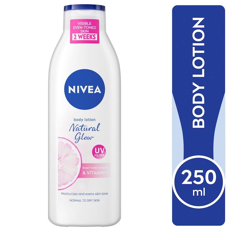 لوسیون روشن کننده بدن نیواinstant glow  nivea extra white instant glow body lotion