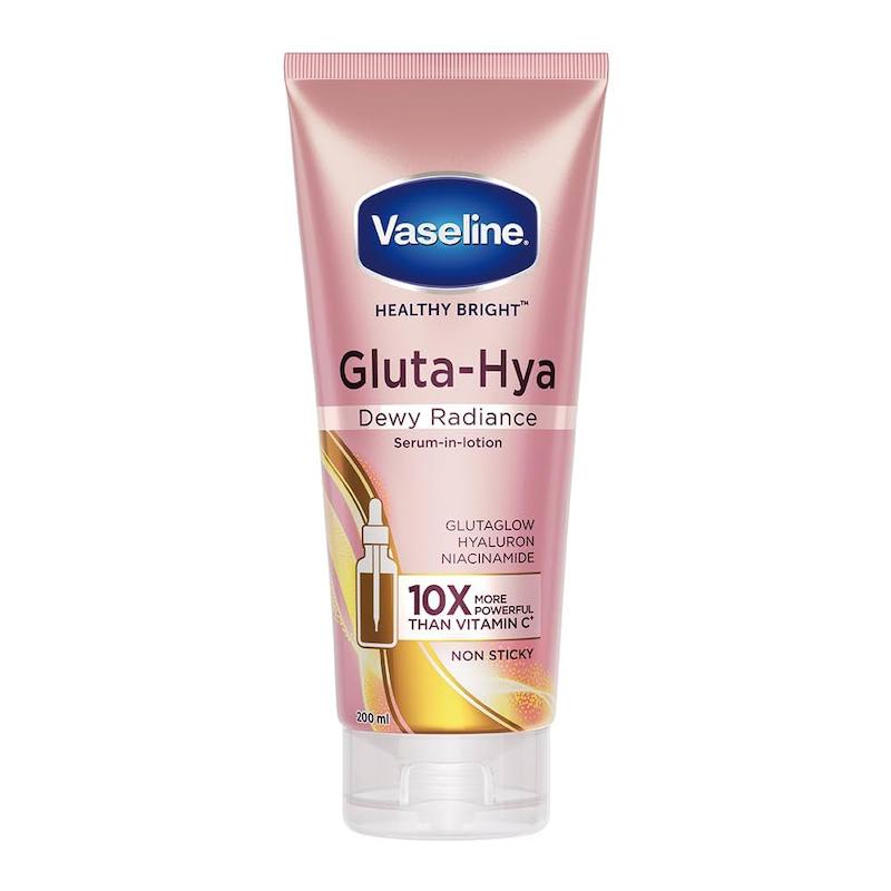 لوسیون سرم روشن کننده و ابرسان وازلین  Vaseline Gluta-Hya Dewy Radiance