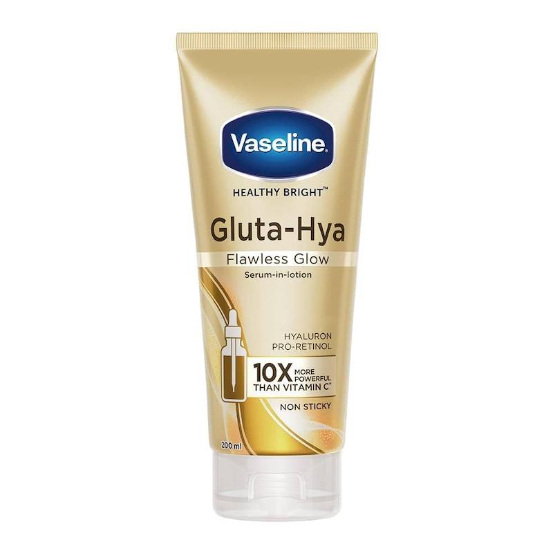 لوسیون سرم جوانساز و روشن کننده گلوتا هیا وازلین  Vaseline Gluta-Hya Flawless Glow Serum Burst Lotion