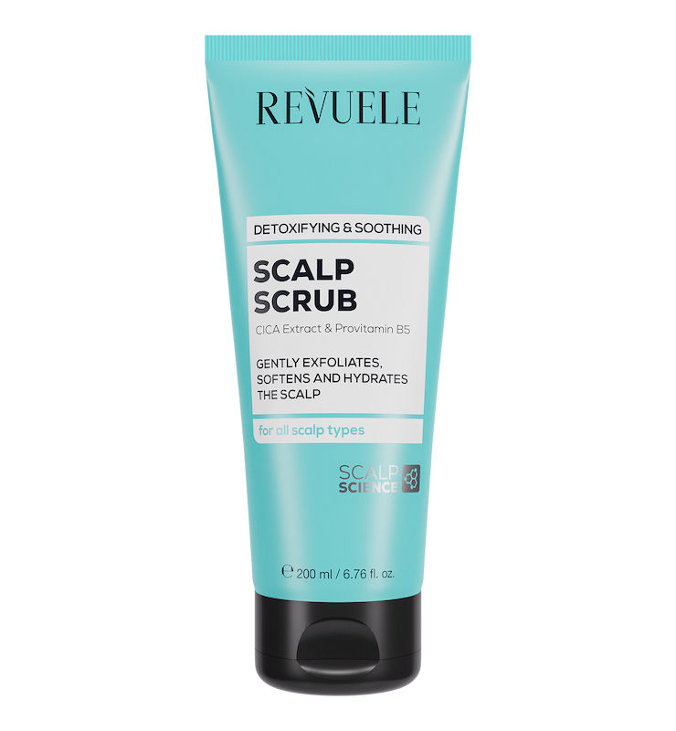 اسکراب پوست سر و ابرسان رووله برای انواع مو  Revuele Scalp scrub detoxifying & soothing