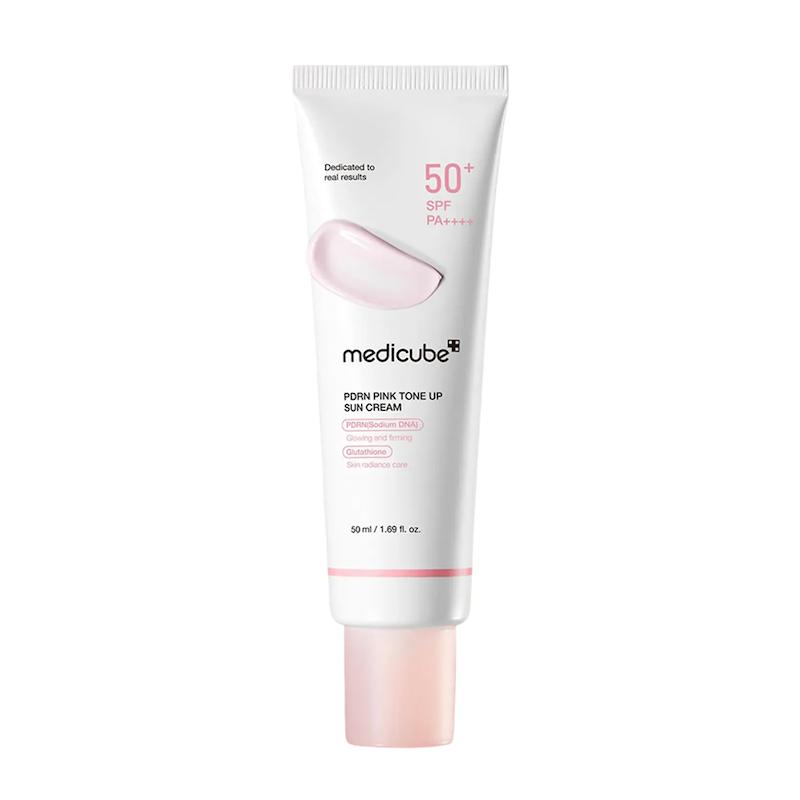 کرم ضدافتاب روشن‌کننده PDRN مدیکوب  Medicube PDRN Pink Tone Up Sun Cream