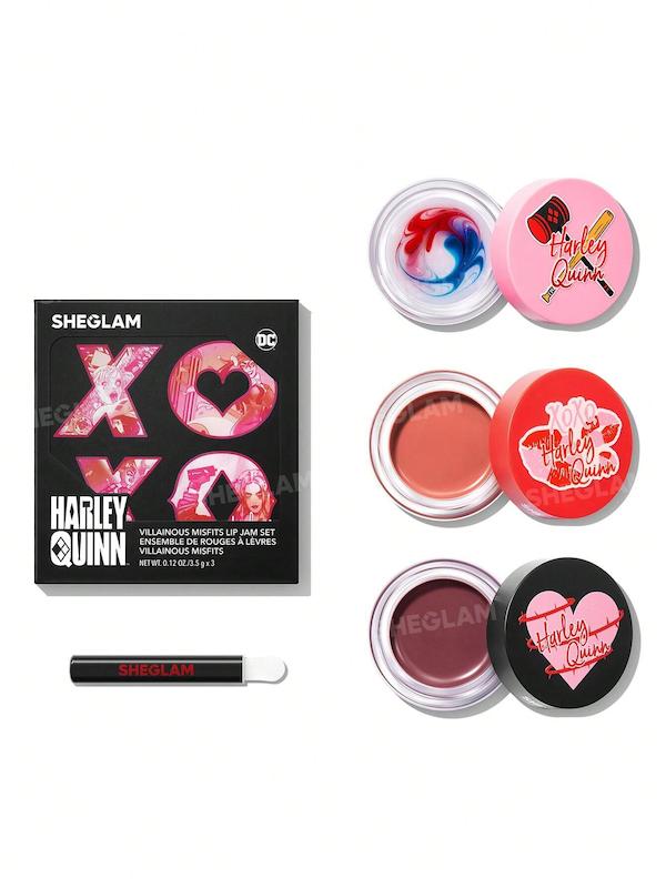 ست مربای لب کاسه ای هارلی کویین شیگلم  Harley Quinn X SHEGLAM Villainous Misfits Lip Jam Set