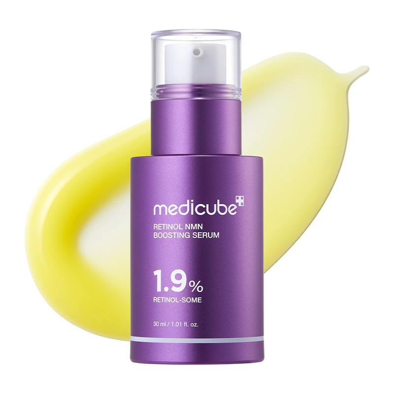 سرم تقویت کننده رتینول و NMN ضد چروک و جوانساز مدی کیوب  Medicube Retinol NMN Boosting Serum