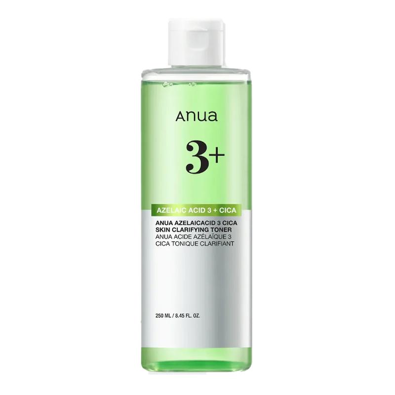 تونر ضد قرمزی و شفاف‌کننده پوست سیکا و آزلائیک اسید ۳ آنوا  Anua Azelaic Acid 3 CICA Skin Claryfing Toner
