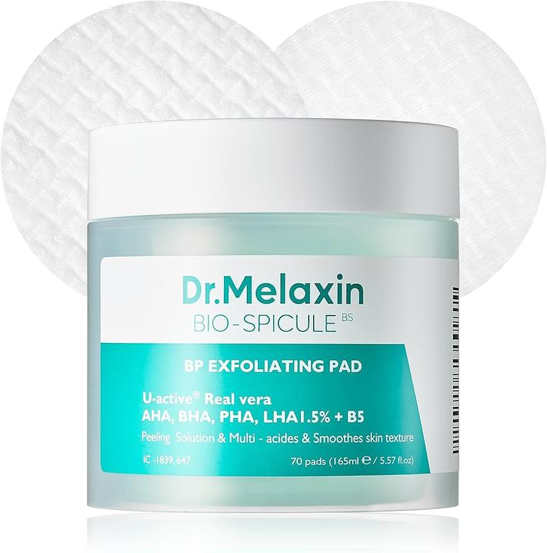 پد لایه بردار اسپیکول ضدجوش و کنترل منافذ دکتر ملاکسین  Dr.Melaxin BP Exfoliating Pad