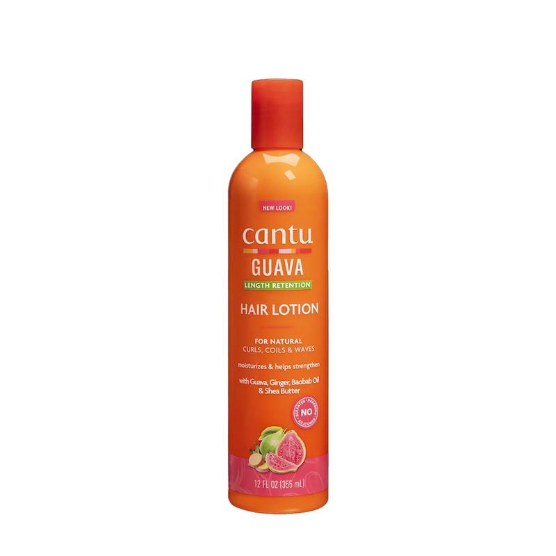 لوسیون آبرسان و پروتئین رسان مو گوآوا و زنجبیل کانتو  Cantu Guava Length Retention Hair Lotion For Natural Curls, Coils & Waves