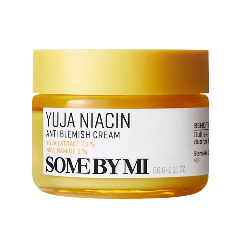 کرم ضد لک جای جوش و روشن کننده یوجا نیاسین سام بای می  SOME BY MI Yuja Niacin Anti Blemish Cream