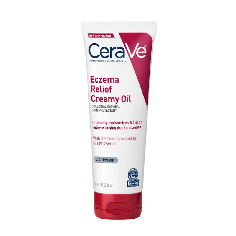 کرم تسکین دهنده اگزما سراوی برای پوست خشک و تسکین خارش پوست  CeraVe Eczema Relief Creamy Oil, Eczema