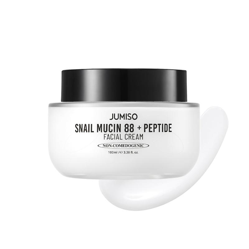 کرم آبرسان و ترمیم کننده صورت حلزون و پپتاید جومیسو  Jumiso Snail Mucin 88 + Peptide Facial Cream