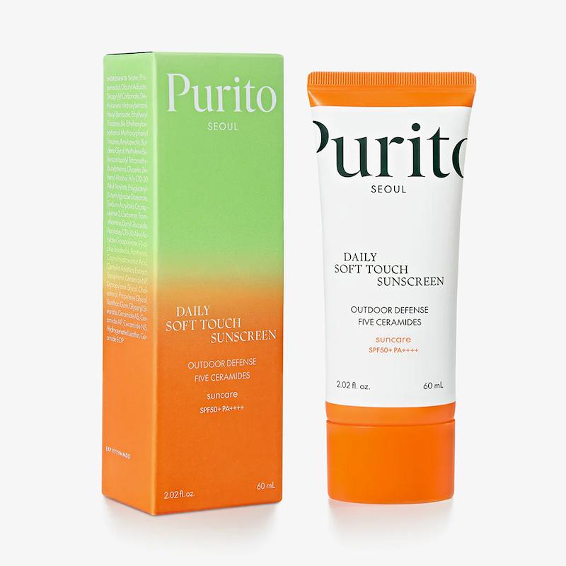 کرم ضد آفتاب آبرسان پوست چرب دیلی سافت تاچ پیوریتو  Purito Seoul Daily Soft Touch Sunscreen