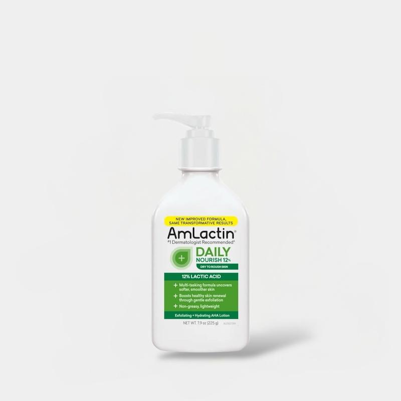 لوسیون بدن مرطوب‌کننده روزانه  لاکتیک اسید ۱۲درصد  AmLactin Daily Nourish Body Lotion, 12% Lactic Acid