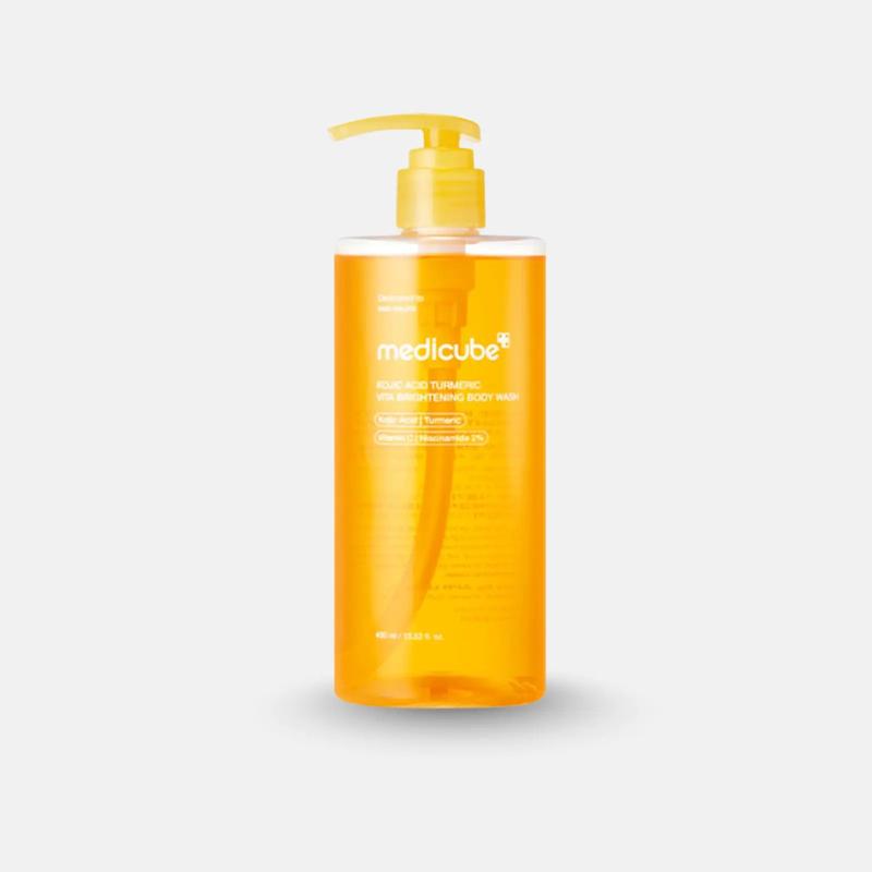 شوینده بدن روشن کننده زردچوبه با اسید کوجیک مدیکوب  Medicube Kojic Acid Turmeric Brightening Body Wash