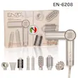 ست برس سشوار تاشو انزو ENZO EN 6208 - 8 عدد لوازم جانبی حالت دهنده مو  ENZO EN 6208 Foldable Hair Dryer Brush Set – 8 Accessories Styling Kit