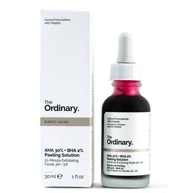 سرم لایه بردار پیلینگ سلوشن AHA و BHA اوردینری حجم 30 میل The Ordinary AHA 30% + BHA 2% Peeling Solution