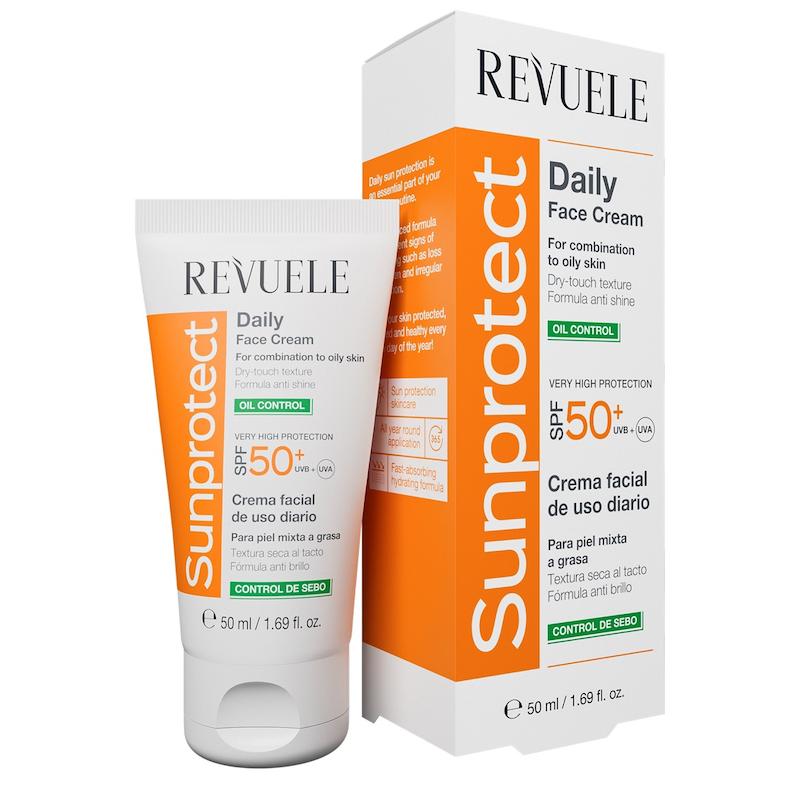 کرم ضد آفتاب کنترل چربی صورت رووله  REVUELE SUNPROTECT DAILY FACE CREAM OIL CONTROL, SPF 50+