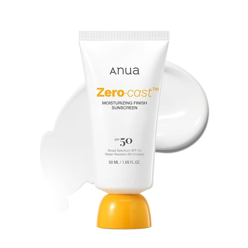 کرم ضد آفتاب آبرسان زیرو کست آنوا  Anua Zero-Cast Moisturizing Finish Sunscreen