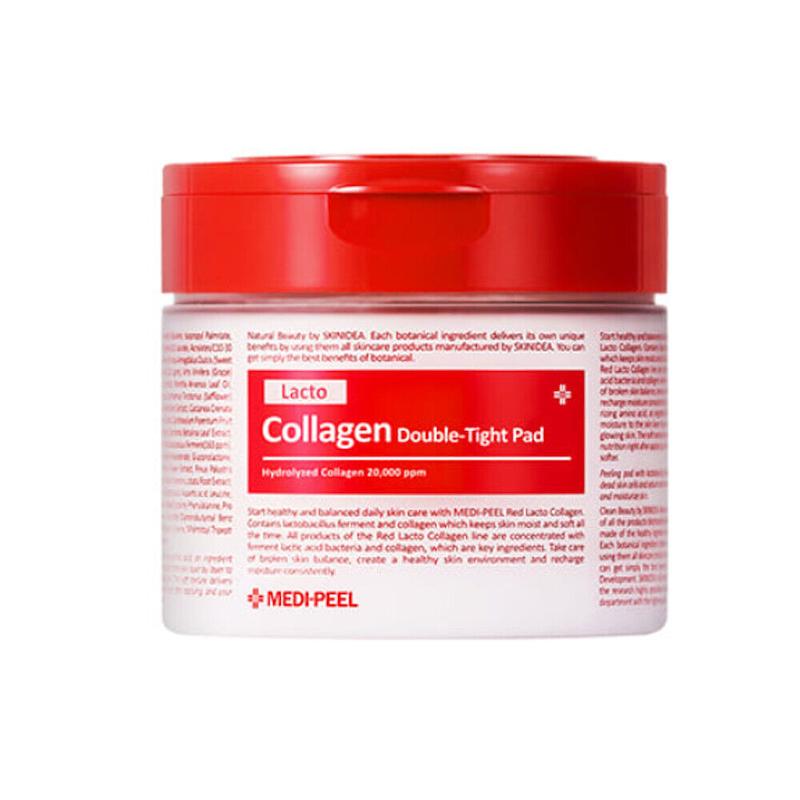 پد تونر تنگ کننده منافذ و جوانساز کلاژن مدی پیل  MEDI-peel RED LACTO COLLAGEN DOUBLE TIGHT PAD
