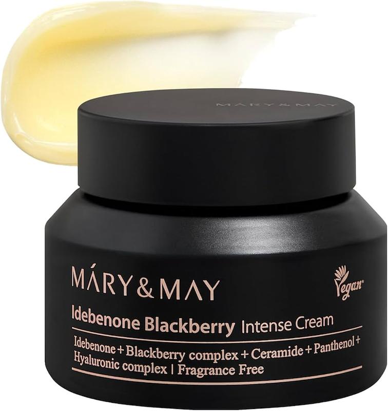 کرم کمپلکس جوانساز و روشن کننده مری اند می آیدبنون + بلک بری  Mary&May Idebenone + Blackberry Intensive Creme