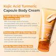 کرم کپسولی بدن کوجیک اسید و زردچوبه روشن کننده و ضدلک دکتر ملاکسین  Dr.Melaxin KOJIC ACID TURMERIC CAPSULE BODY CREAM