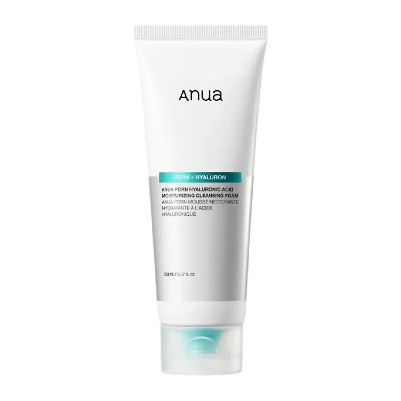 فوم شستشو و مرطوب‌کننده هیالورونیک اسید PDRN آنوا آبرسان و روشن کننده پوست  Anua PDRN Hyaluronic Acid Moisturizing Cleansing Foam
