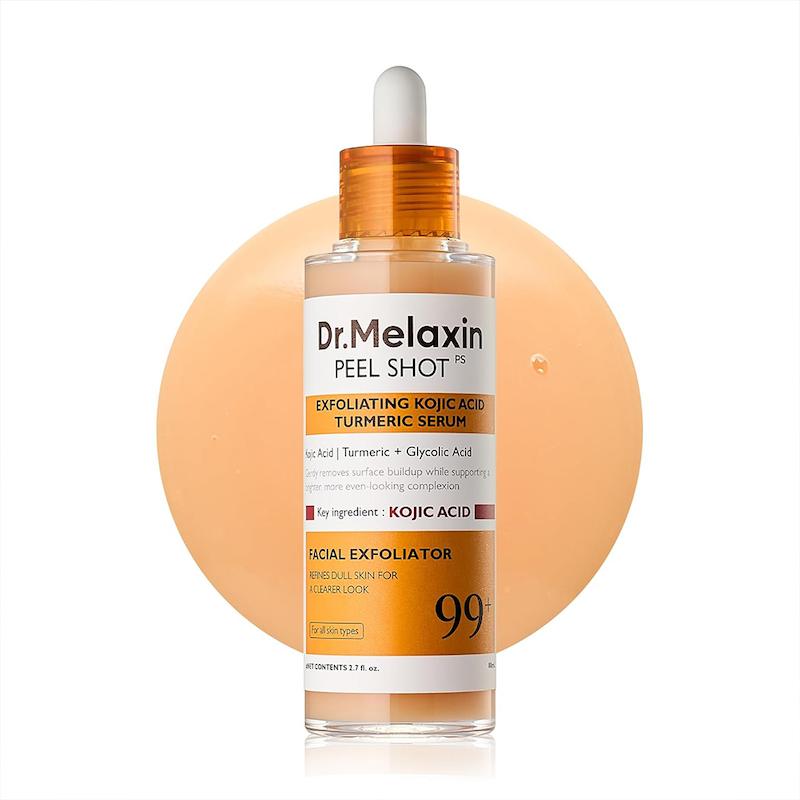 سرم پیل شات کوجیک اسید و زردچوبه دکتر ملاکسین لایه بردار ملایم و روشن کننده  dr melaxin peel shot exfoliating kojic acid turmeric serum