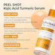 سرم پیل شات کوجیک اسید و زردچوبه دکتر ملاکسین لایه بردار ملایم و روشن کننده  dr melaxin peel shot exfoliating kojic acid turmeric serum