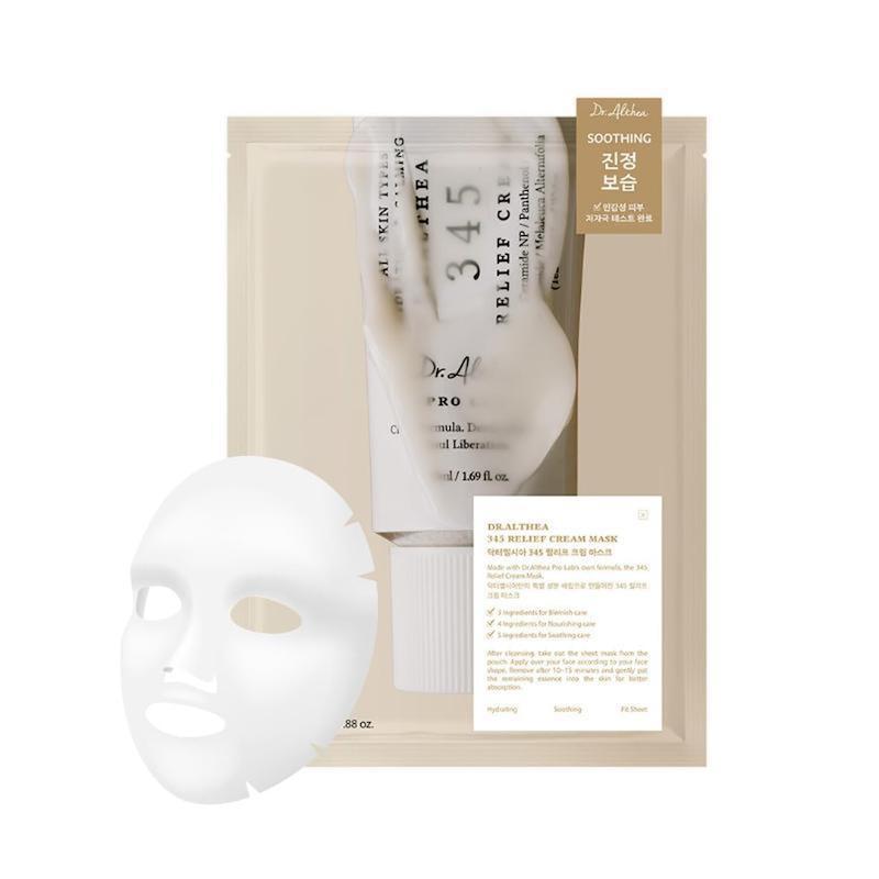 ماسک ورقه ای کرمی تسکین دهنده و ضدلک 345 دکتر التیا  Dr. Althea 345 Relief Cream Mask