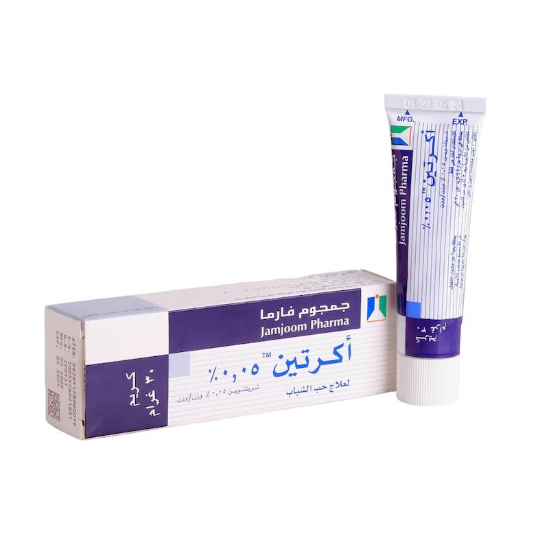 کرم ضد جوش و لک قوی آکرتین 0.05% تریتنوین  Jamjoom Pharma Acretin 0.05% Tretinoin For Acne Treatment Cream
