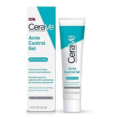 ژل ضد جوش و آبرسان سراوی CeraVe| لایه بردار و کوچک کننده منافذ، حاوی AHA/BHA CeraVe Acne Control Gel With AHA & BHA For Acne Prone Skin 